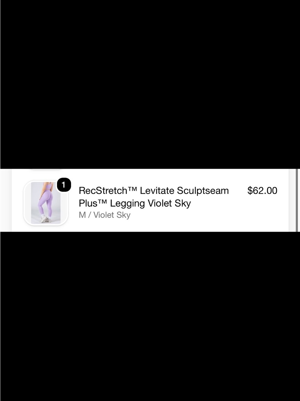 RecStretch™ Levitate Sculptseam
Plus™ Legging Violet Sky - Picture 3 of 3